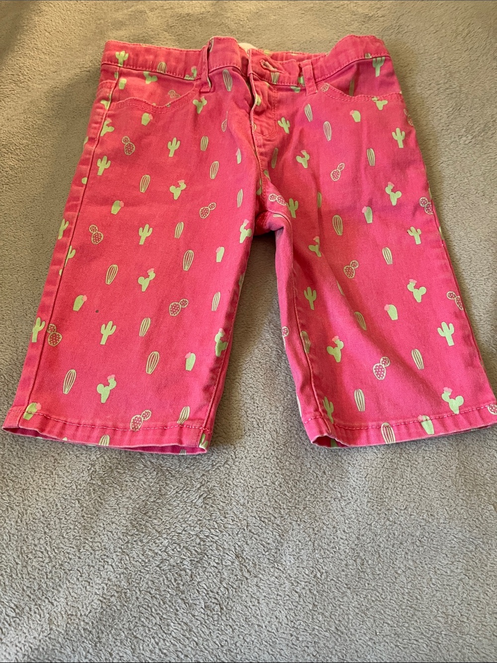 The Children's Place Bright Pink Cactus Print Shorts